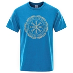 T-SHIRT BLEU LUMIERE AEGISHJALMUR