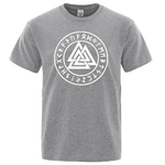 T-SHIRT GRIS IMPRESSION BLANCHE VALKNUT