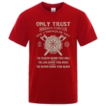 T-SHIRT ROUGE ONLY TRUST