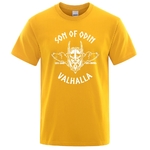 T-SHIRT JAUNE IMPRESSION BLANCHE SON OF ODIN VALHALLA