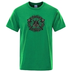 T-SHIRT VERT IMPRESSION HEAUME ODIN