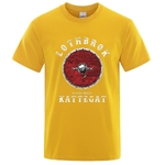 T-SHIRT JAUNE IMPRESSION LOTHBROK KATTEGAT