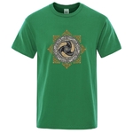 T-SHIRT VERT IMPRESSION TRISKELE