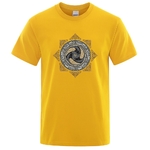 T-SHIRT JAUNE IMPRESSION TRISKELE