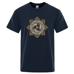 T-SHIRT BLEU NUIT IMPRESSION TRISKELE