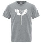 T-SHIRT GRIS IMPRESSION VALKYRIE