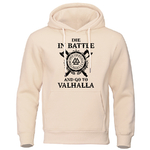 SWEAT-SHIRTS A CAPUCHE VIKING  « DIE IN BATTLE AND GO TO VALHALLA »