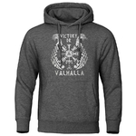 SWEAT-SHIRTS A CAPUCHE VIKING  VICTORY OR VALHALLA