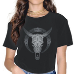 T-SHIRT NOIR IMPRESSION JOTUNHEIM POUR FEMME