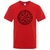 T-SHIRT ROUGE IMPRESSION NOIRE VEGVISIR