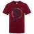 T-SHIRT BORDEAUX CORBEAU ODIN