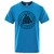 T-SHIRT BLEU LUMIERE IMPRESSION NOIRE VALKNUT