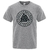 T-SHIRT GRIS IMPRESSION NOIRE VALKNUT