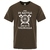 T-SHIRT MARRON DIE IN BATTLE AND GO TO VALHALLA