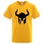 T-SHIRT JAUNE IMPRESSION NOIRE HEAUME VIKING