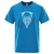 T-SHIRT BLEU LUMIERE IMPRESSION ODIN