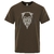 T-SHIRT MARRON IMPRESSION ODIN