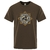 T-SHIRT MARRON IMPRESSION TRISKELE