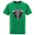 T-SHIRT VERT IMPRESSION SYMBOLES NORDIQUE