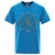 T-SHIRT BLEU LUMIERE IMPRESSION AEGISHJALMUR VINTAGE