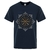 T-SHIRT BLEU NUIT IMPRESSION AEGISHJALMUR VINTAGE