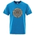 T-SHIRT BLEU LUMIERE IMPRESSION AEGISHJALMUR STREETWEAR