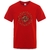 T-SHIRT ROUGE IMPRESSION AEGISHJALMUR BASIQUE