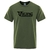 T-SHIRT VERT KAKI IMPRESSION NOIRE VIKING