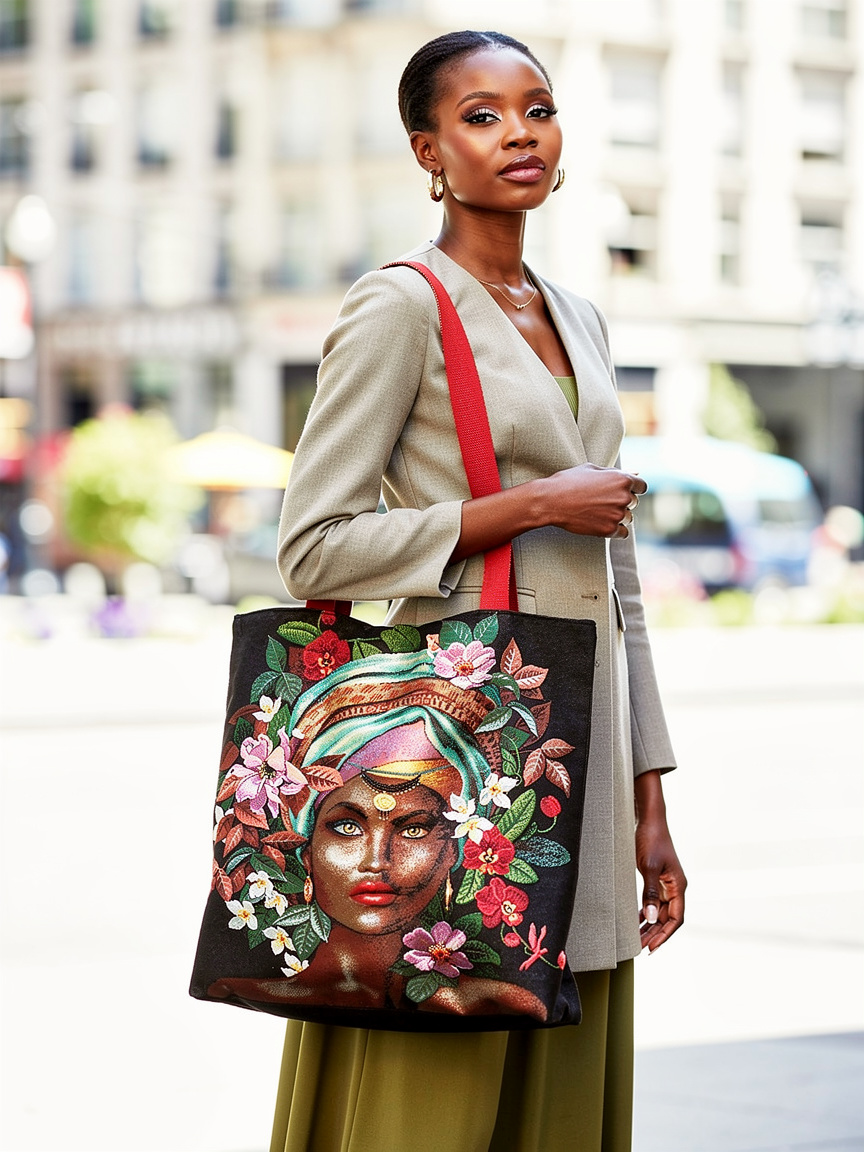 Photo avec tote Dahlia
