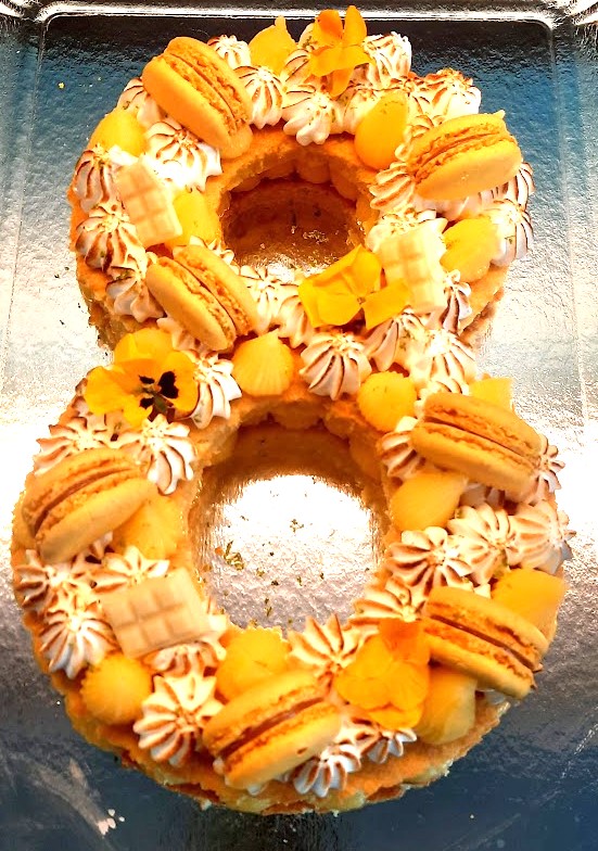 NUMBER / LETTER CAKE CITRON MERINGUEE LES NUMBERS ET LETTERS CAKE