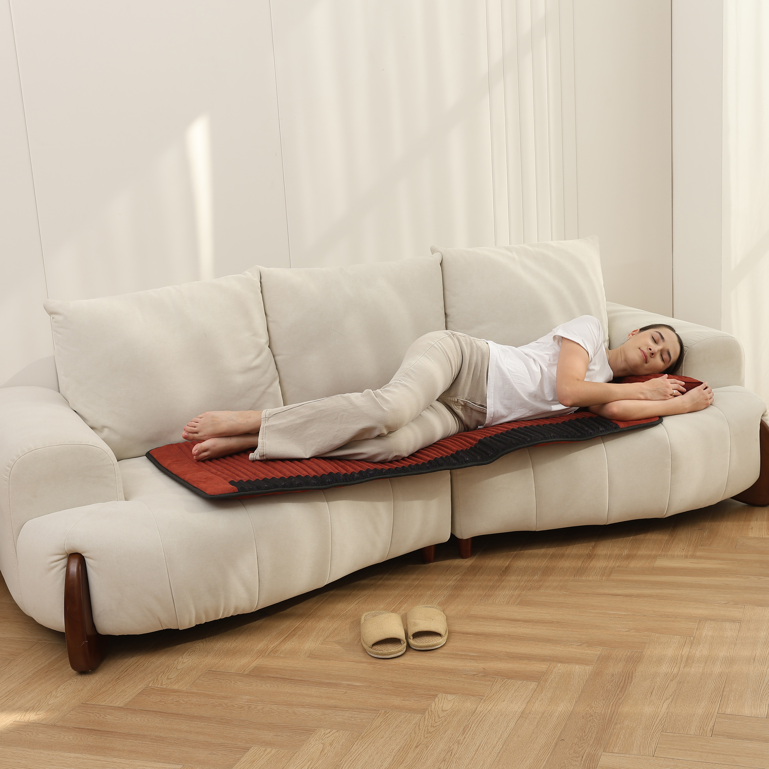 Tapis de luxe D148 améthyste & jade – PEMF, infrarouge et massage tourmaline