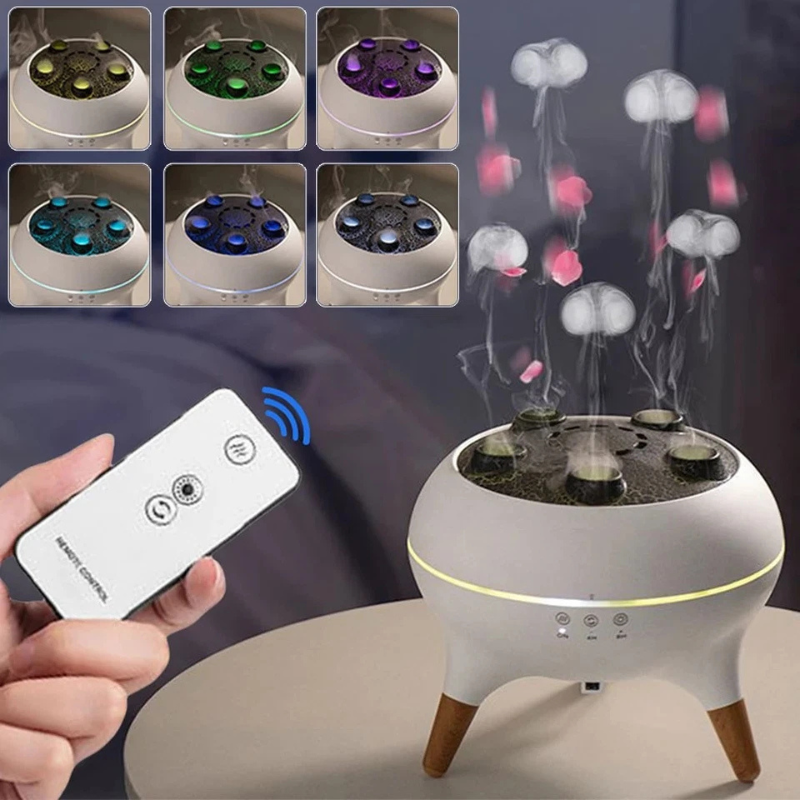 Humidificateur d’air méduse – Diffuseur d’huiles essentielles & veilleuse LED 200ml