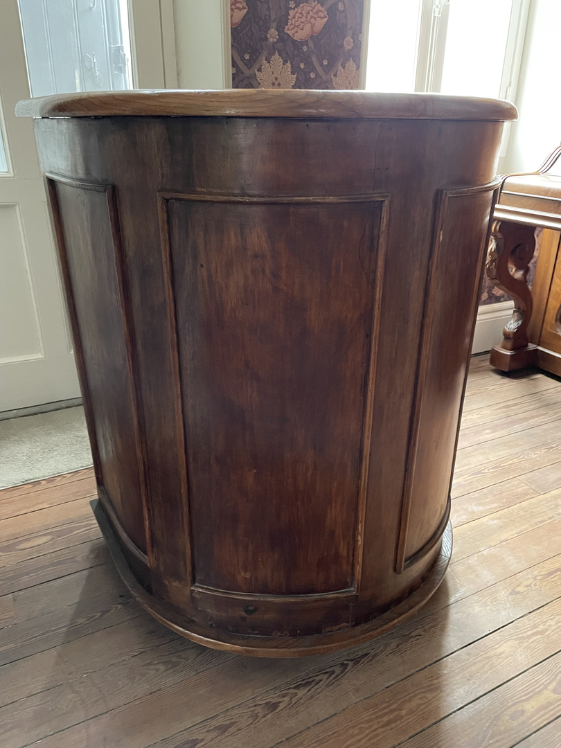 Bar forme circulaire chêne - Galerie Georgette Antiquités