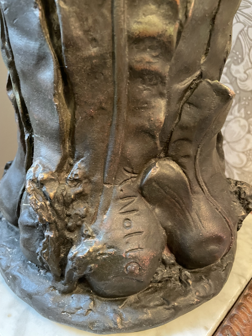 Buste Femme Maure Frédéric Goldscheider - Galerie Georgette Antiqués Art Nouveau
