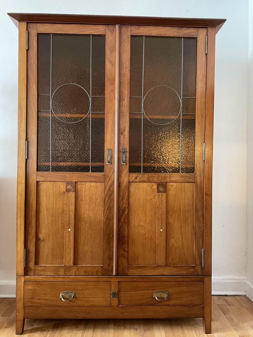 bibliotheque vitrine art nouveau - style serrurier bovy - galerie georgette