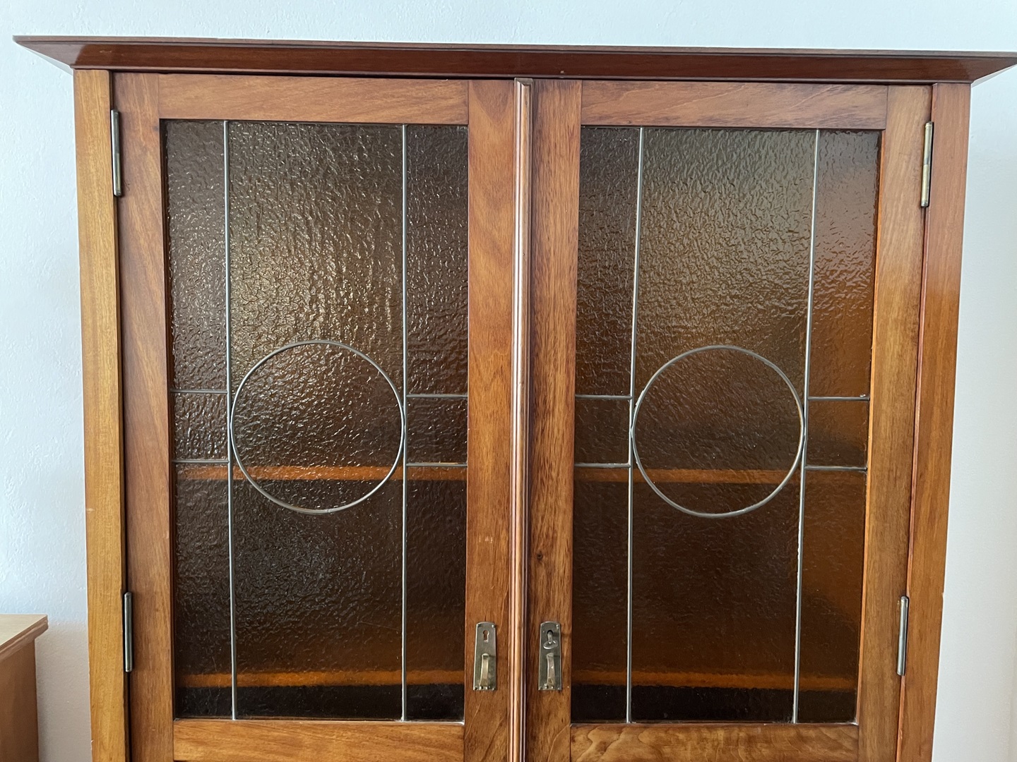 bibliotheque vitrine art nouveau - style serrurier bovy - galerie georgette-1