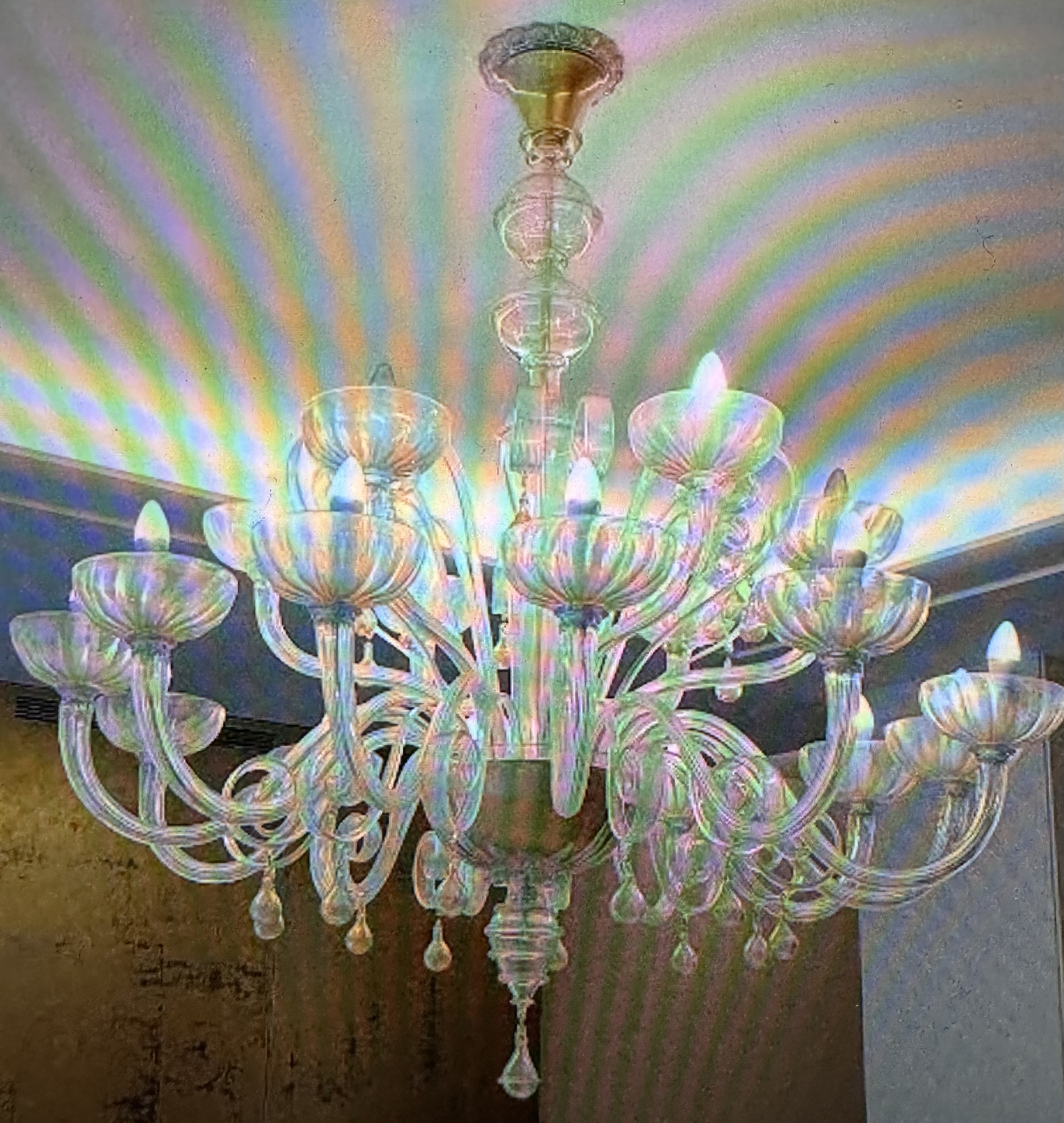 Lustre Veronese exceptionnel 140 x 130 cm - Galerie Georgette Décoration - Baigorri Pays Basque