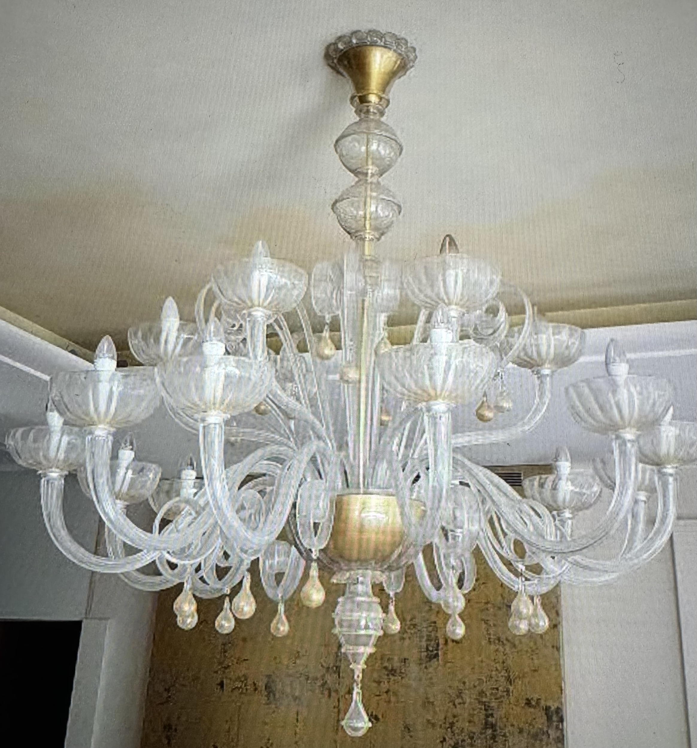 Lustre Veronese exceptionnel 140 x 130 cm - Galerie Georgette Décoration - Baigorri en Pays Basque