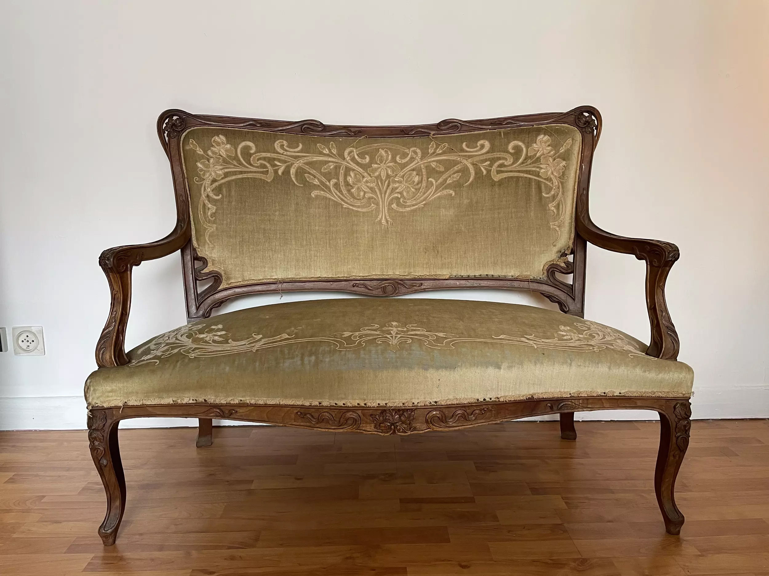 Canapé salon Art Nouveau 1900 - Galerie Georgette