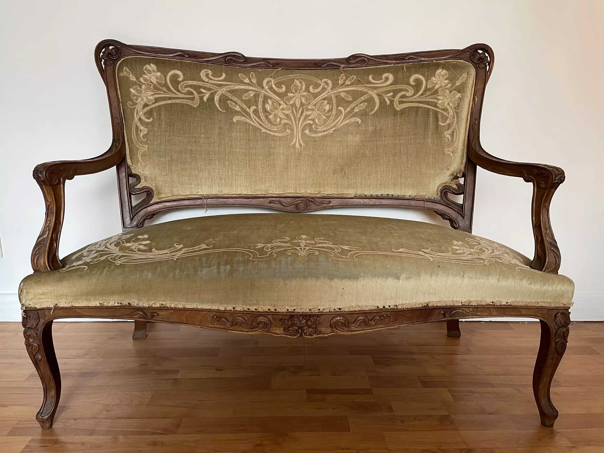 Canapé salon Art Nouveau 1900 - Au Bon Marché - Galerie Georgette