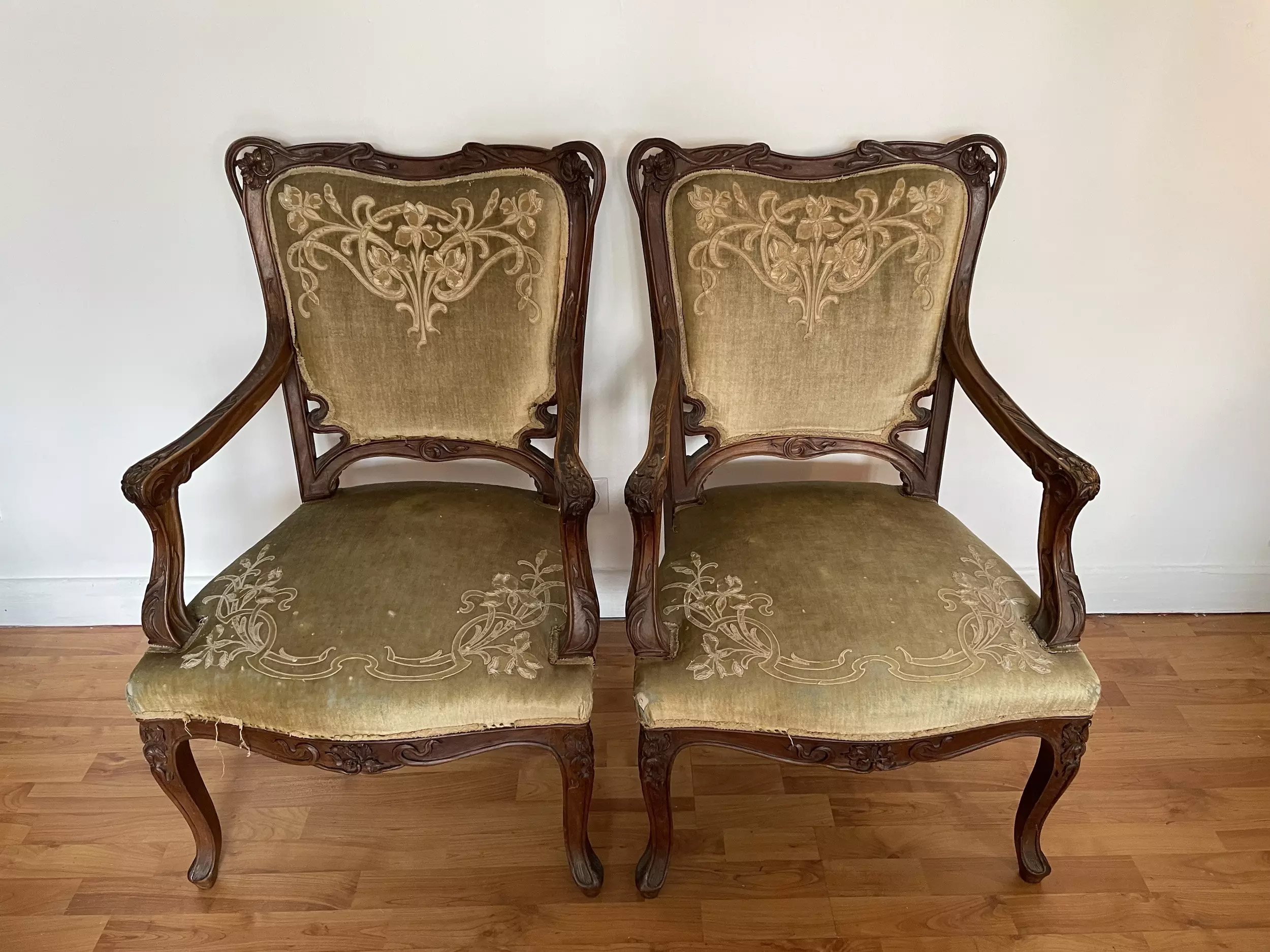 Fauteuils salon Art Nouveau 1900 - Au Bon Marché Aristide Boucicaut - Galerie Georgette