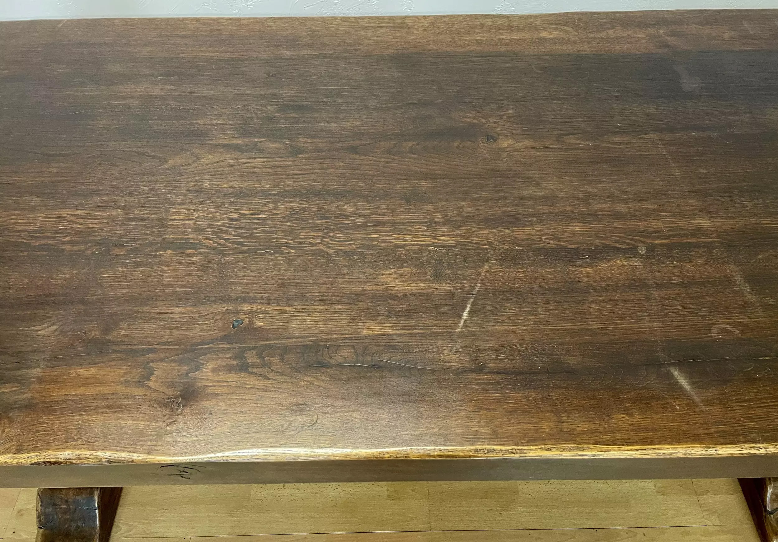Grande Table Monastère en chêne foncé - Galerie Georgette