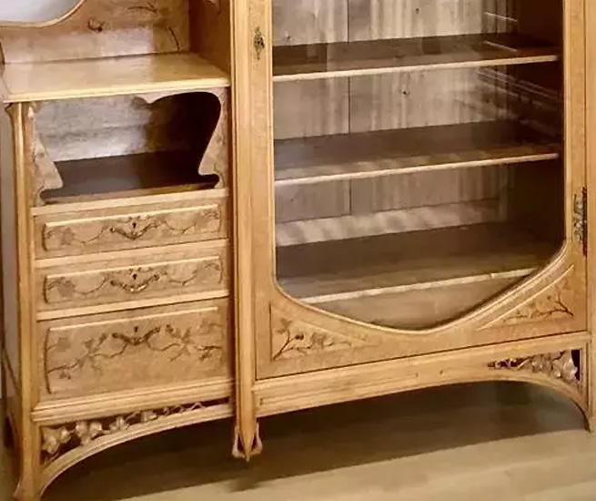 restauration ebenesterie art nouveau galerie georgette meubles art nouveau