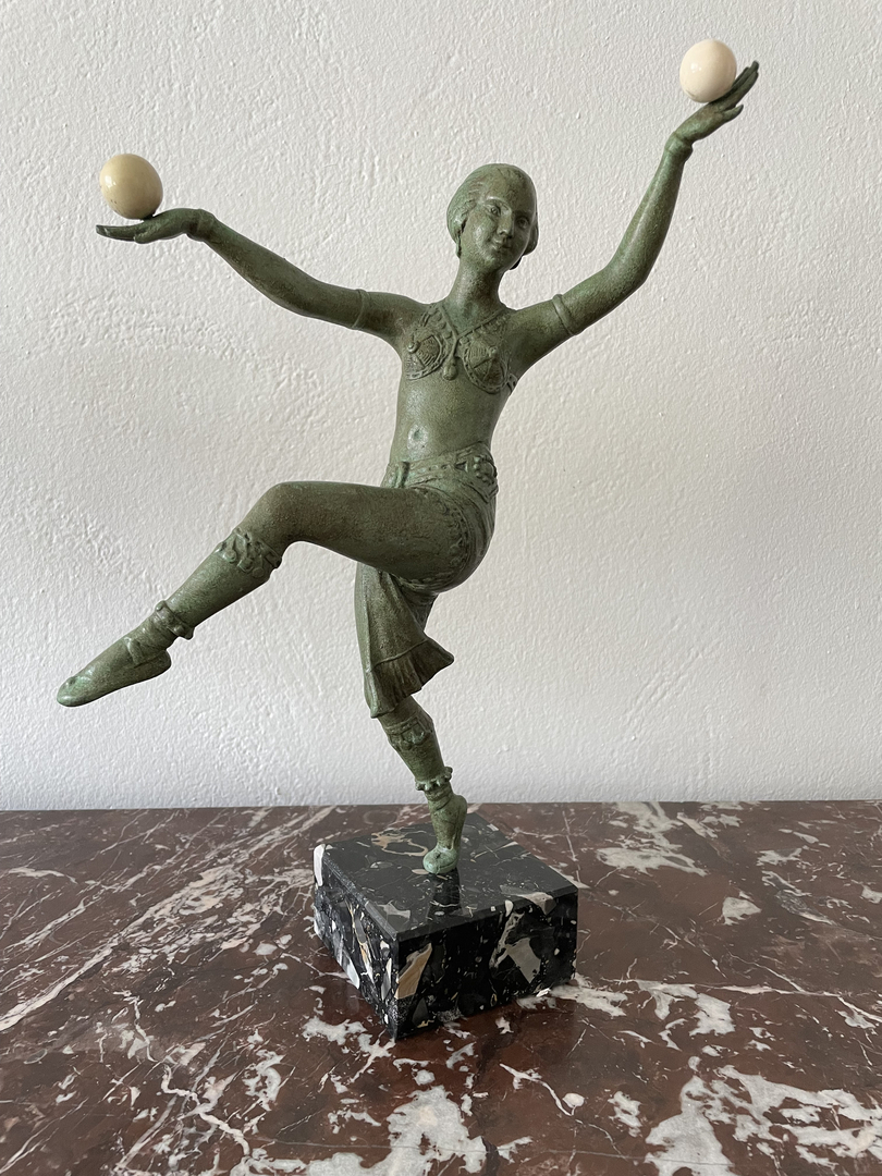 Statue Danseuse Art Deco Objets de décoration
