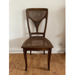 Salle à manger Art Nouveau noyer Chaises - Galerie Georgette