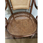 Fauteuil Fischel canné Art Nouveau - Galerie Georgette Antiquités Art Nouveau