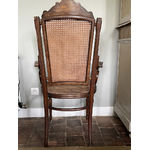 Paire Fauteuils Fischel cannés Art Nouveau - Galerie Georgette Antiquités Art Nouveau