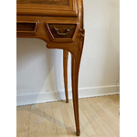 Bureau cylindre Art Nouveau Ecole de Nancy - Pieds galbés et sculptés - Galerie Georgette Antiquités Art Nouveau