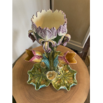 Centre de table Onnaing motif floral Barbotine - Centre de Table Art Nouveau