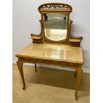 Coiffeuse Art Nouveau Ecole de Nancy motif lierre - Galerie Georgette Antiquités Art Nouveau